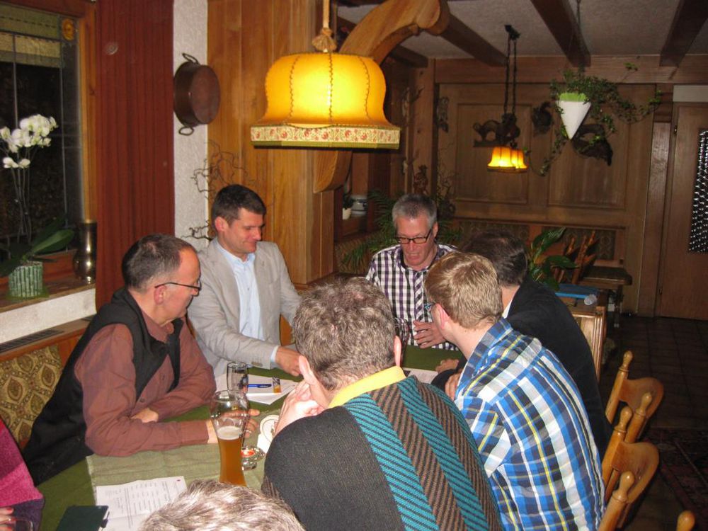 Diskussion in gemütlicher Runde