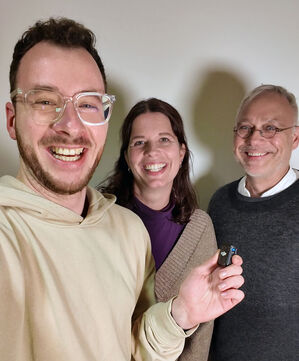 Matthias Eckmann, Laura Straub und Werner Nuber (Foto: M. Eckmann)