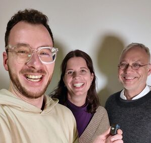 Matthias Eckmann, Laura Straub und Werner Nuber (Foto: M. Eckmann)